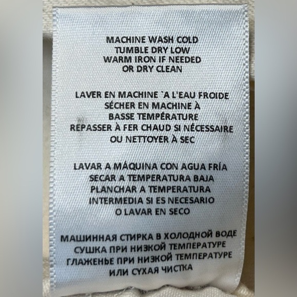 NWT Re/Done 80s Slim Straight Jeans in Vintage White, Button Fly, Size 26. - Picture 10 of 11